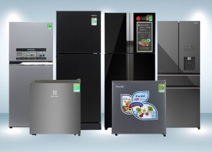 Khánh Vy Home cung cấp nhiều mẫu tủ lạnh từ các thương hiệu nổi tiếng